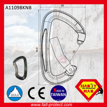 2017 Best Selling Taiwan Bent Gate Carabiner With CE&UIAA Certificate